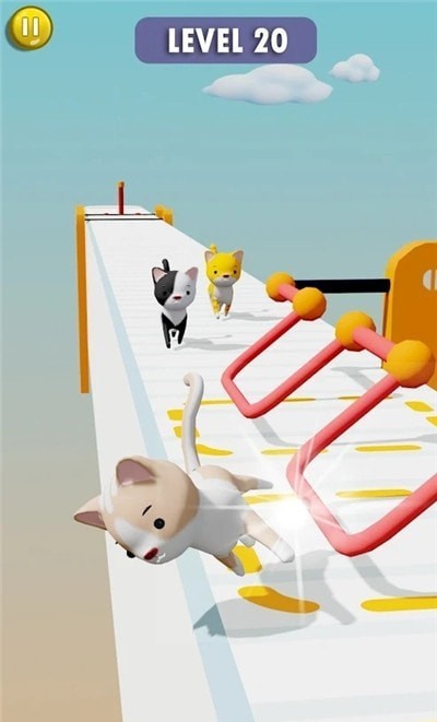 猫咪障碍赛3D汉化版截图1